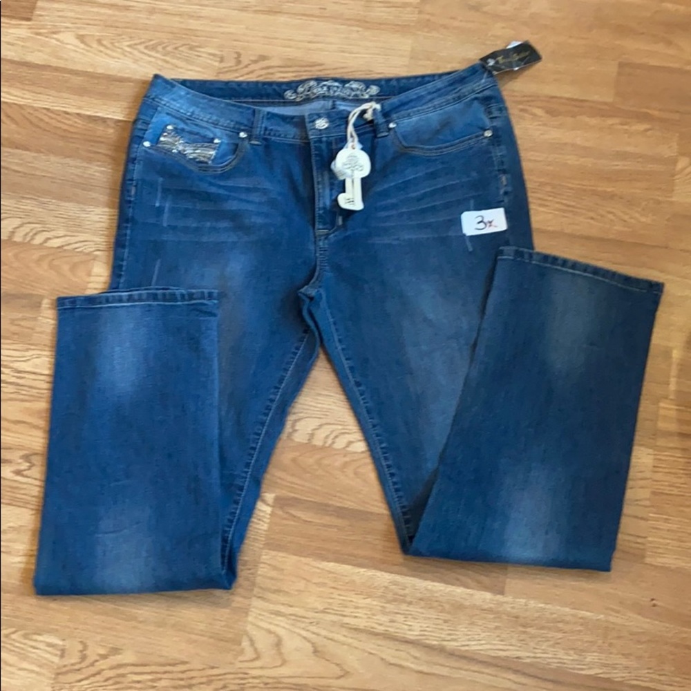 Trend setter Crystal Pocket straight leg jeans - Picture 8 of 10